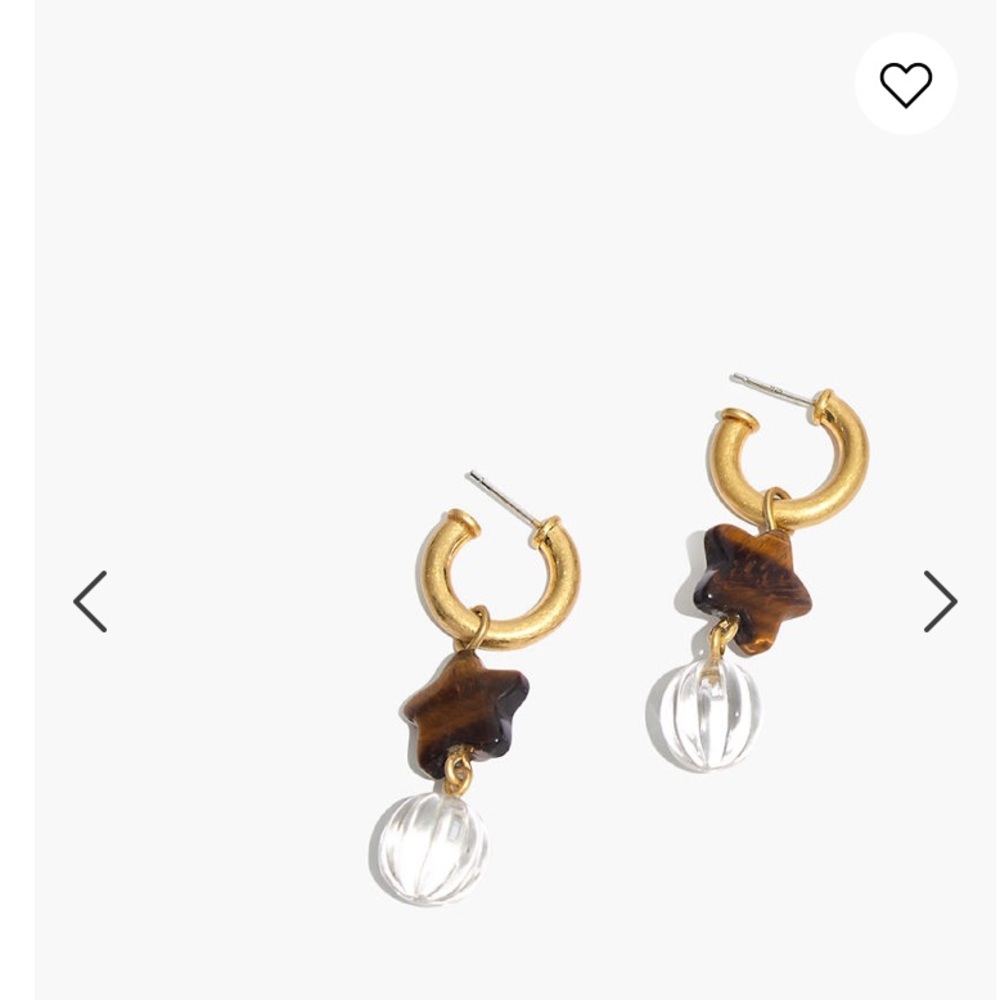 Star Stack Charm Hoop Earrings - image 1